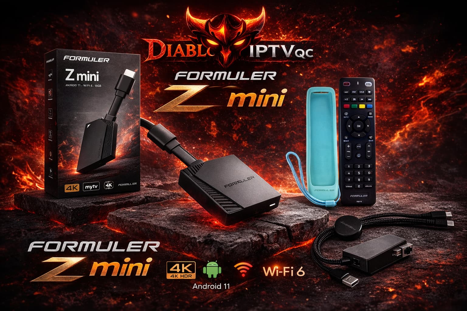 Formuler Z Mini – Boîtier IPTV Android 4K Compact