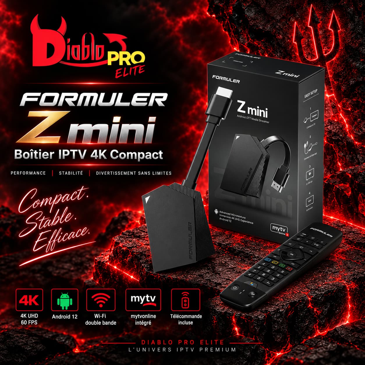 Formuler Z Mini – Appareil IPTV 4K Compact